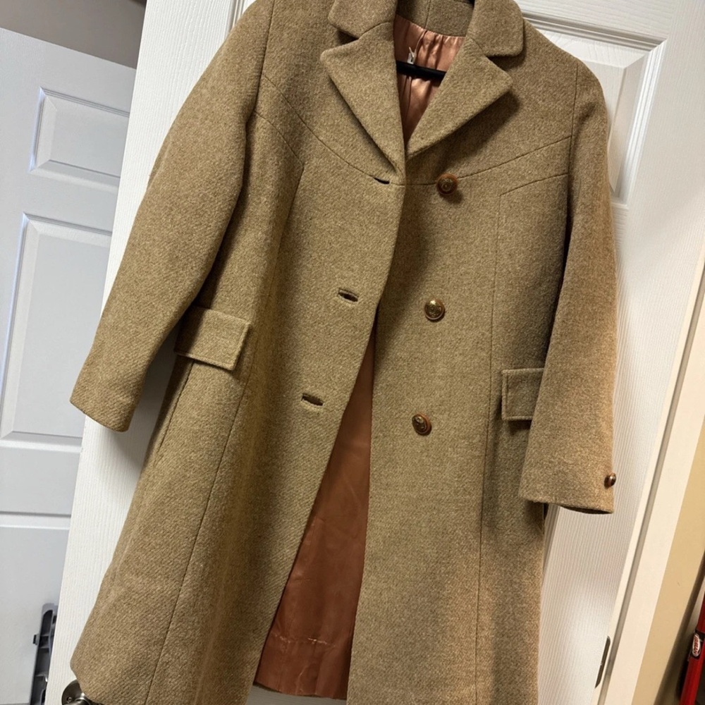 Vintage Elegant Tan Women's Trench Coat